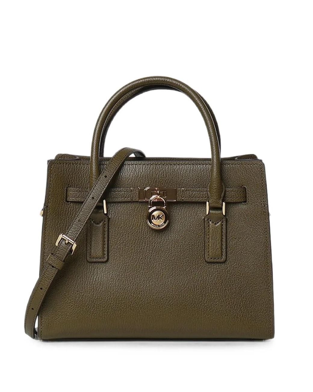 MICHAEL Michael Kors Green Hamilton Moderne Small Satchel