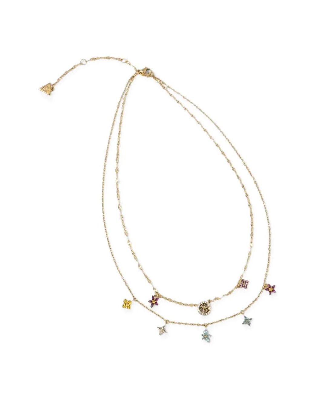 Guess White Secret Garden Necklace