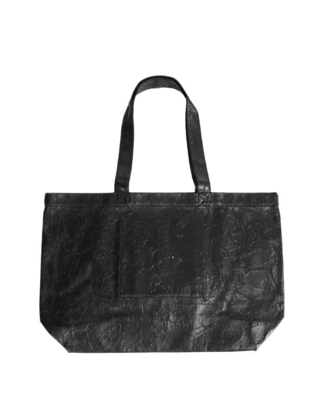 Rick Owens Black Temple Megacrust Denim Tote Bag for men