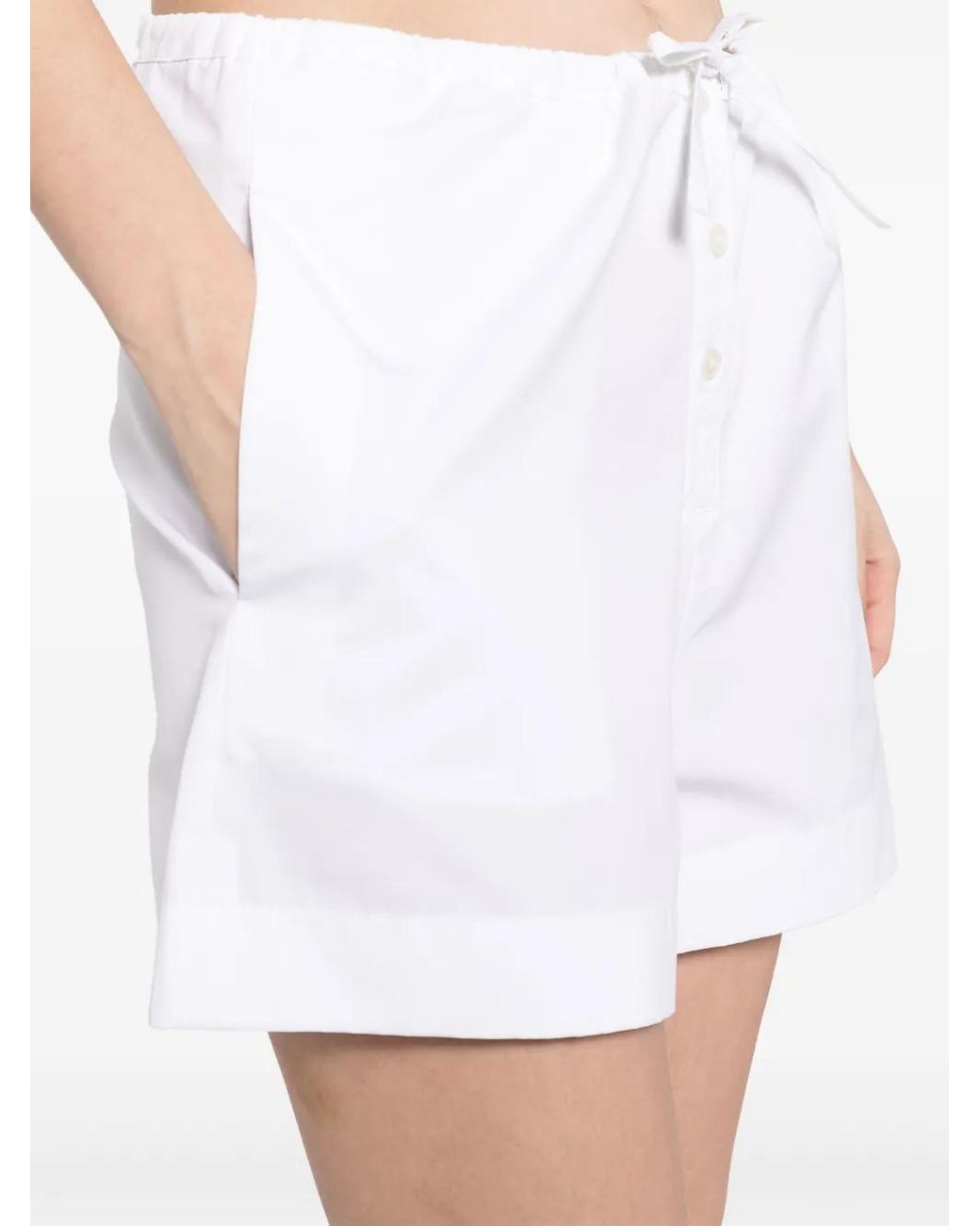Fabiana Filippi White Cotton Bermuda Short