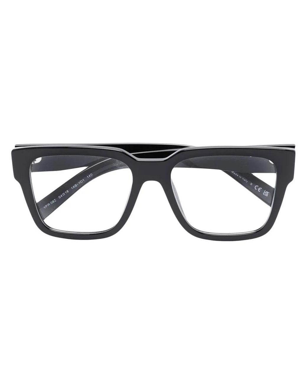 Prada Black Square Frame Glasses - Men's - Acetate