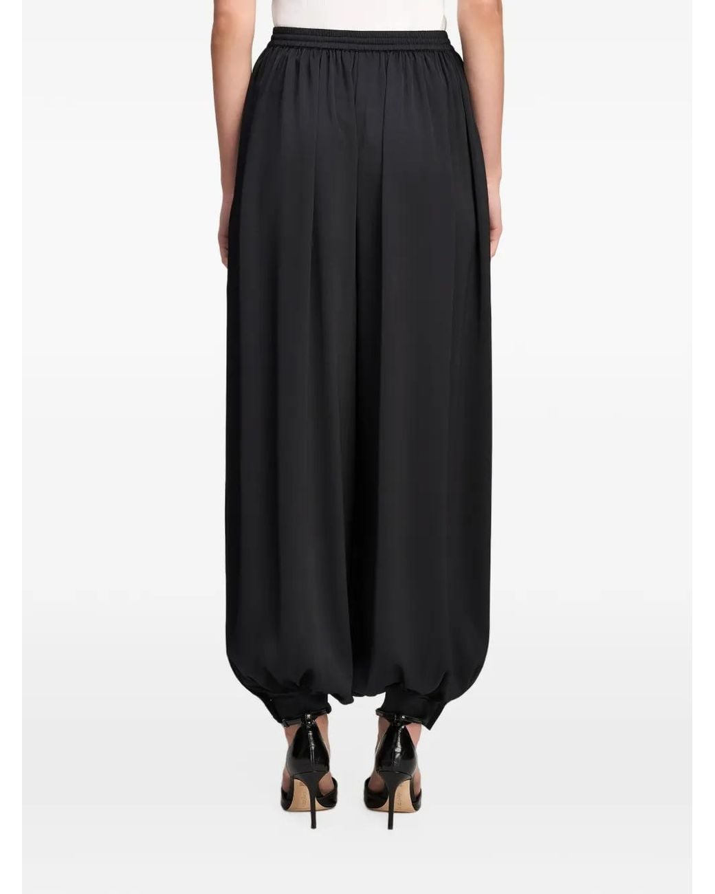Cinq À Sept Blue Esme Satin Trousers