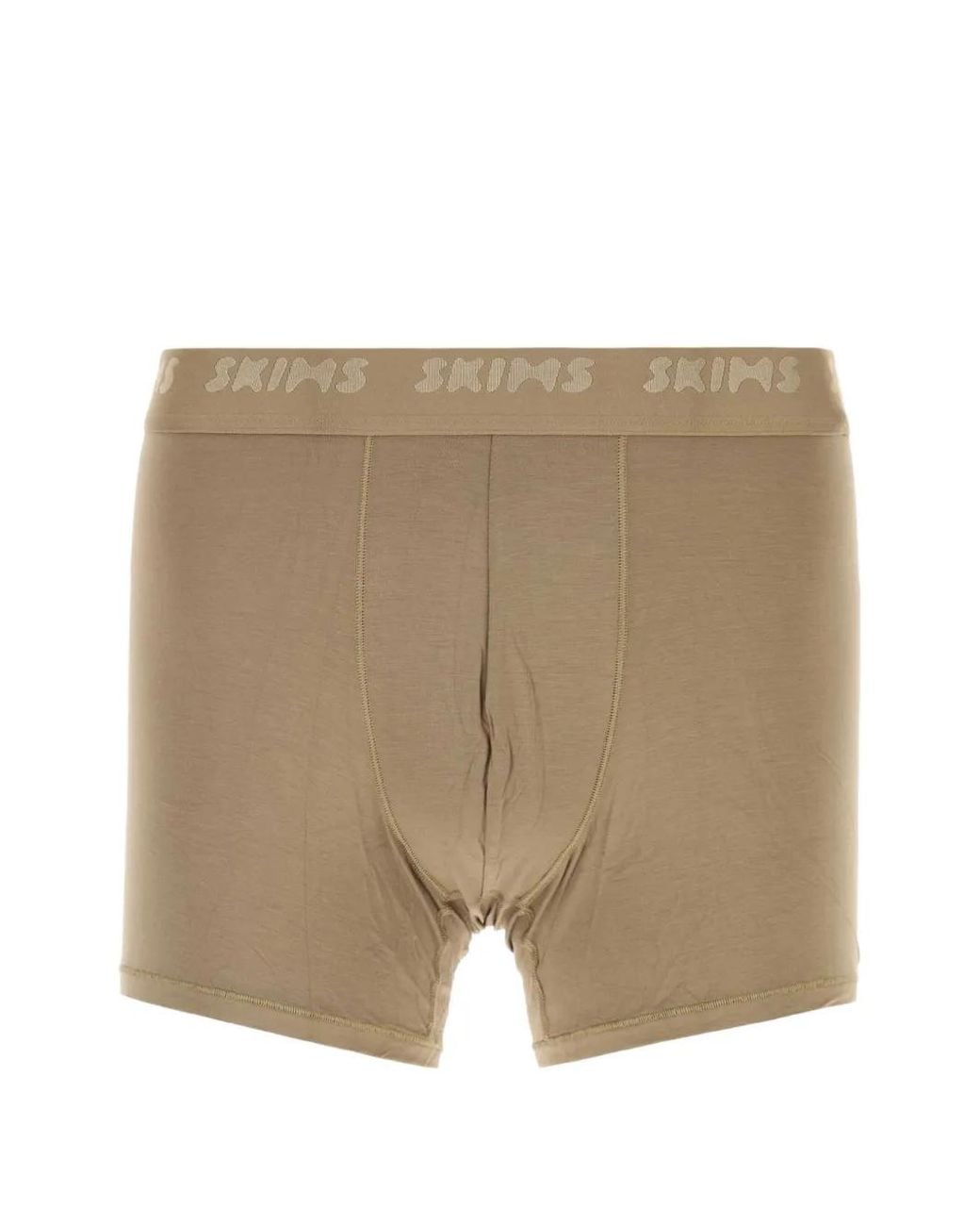 Skims Natural Logo-Waistband Boxers Pack (Pack Of Three) for men