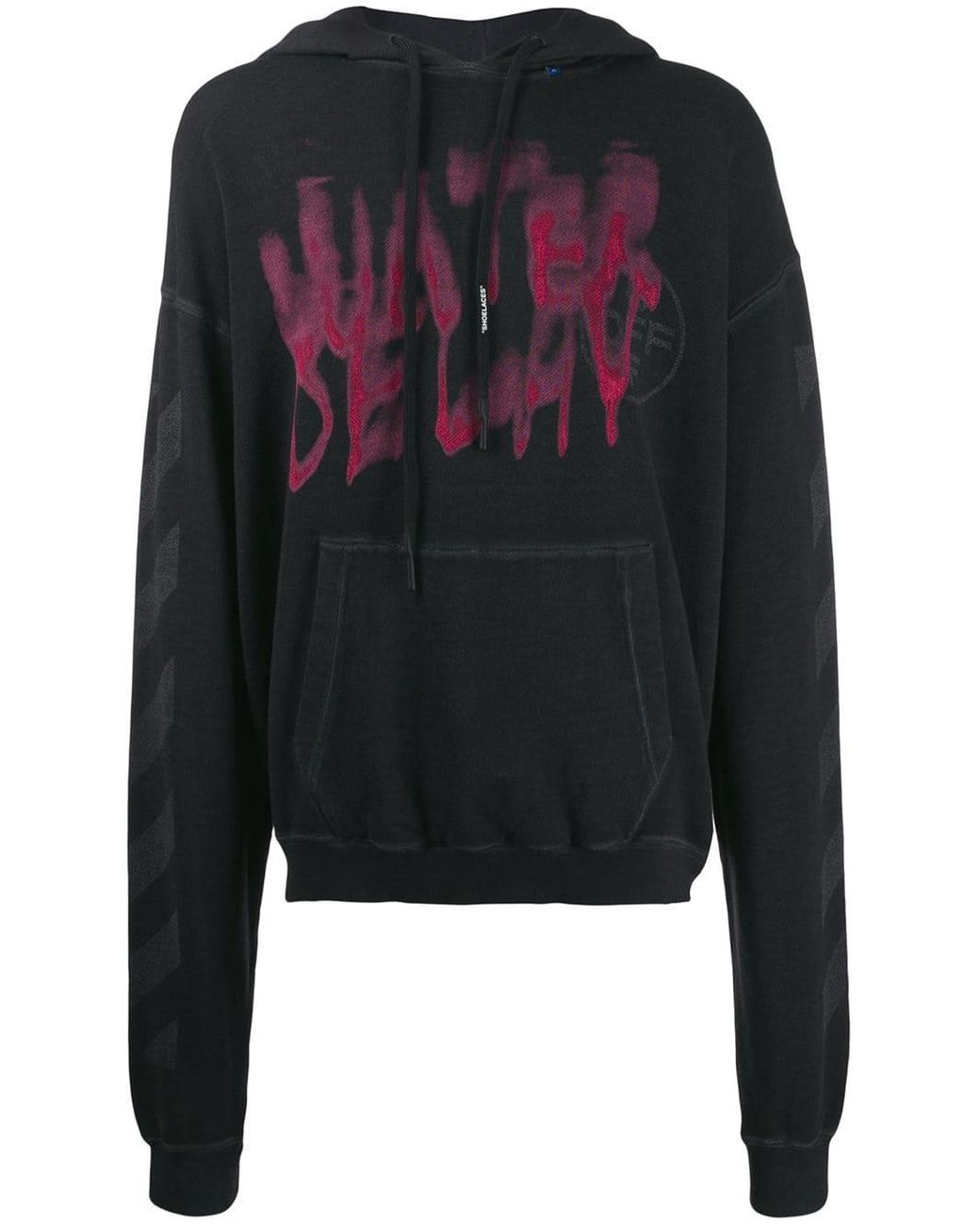 Off-White c/o Virgil Abloh Water Delay Hoodie in Black for Men | Lyst