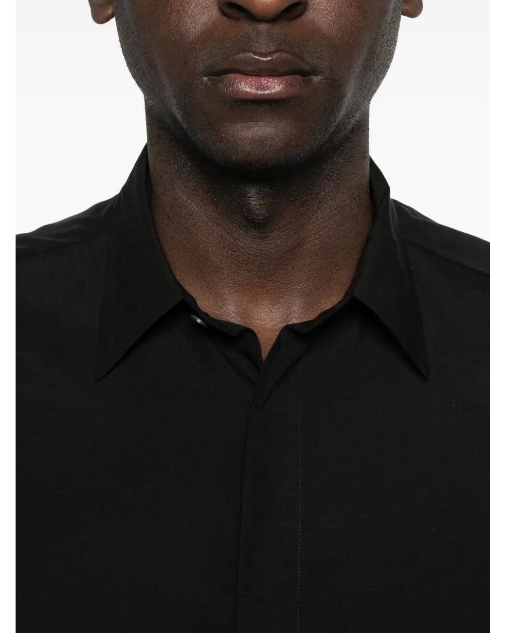 Lardini Overhemd Met Lange Mouwen in het Black voor heren