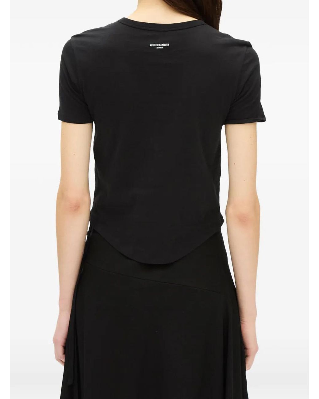 Ann Demeulemeester Black Floor Micro T-Shirt