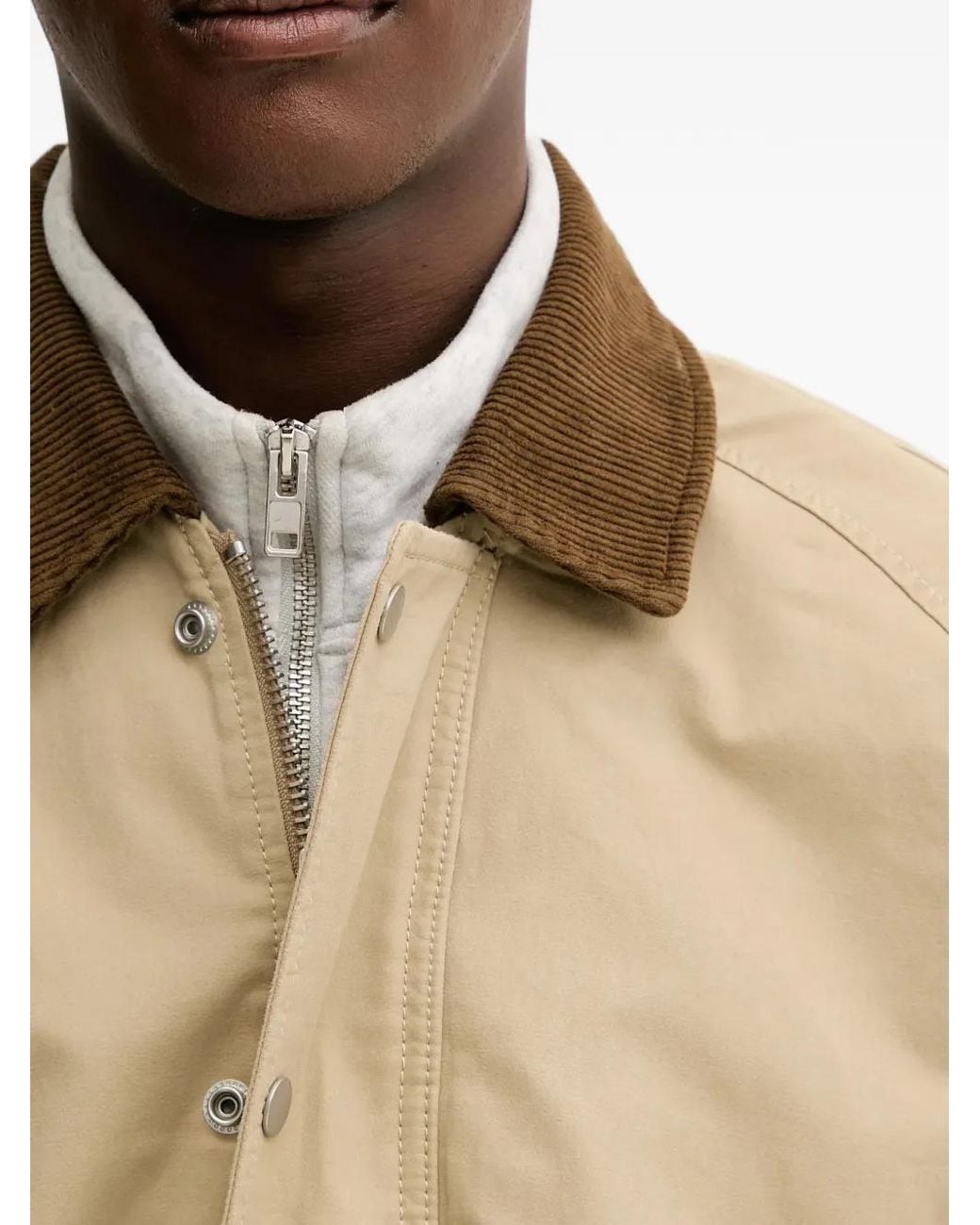 Abercrombie & Fitch Natural Corduroy Collar Jacket for men