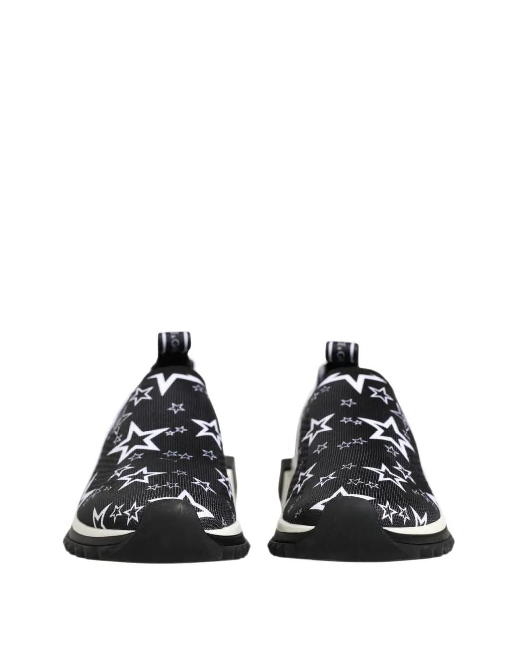Dolce & Gabbana White Sorrento Star-Print Sneakers