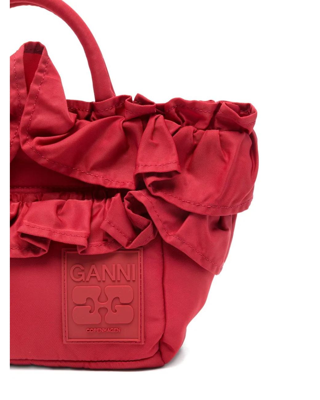 Ganni Red Tote Bags