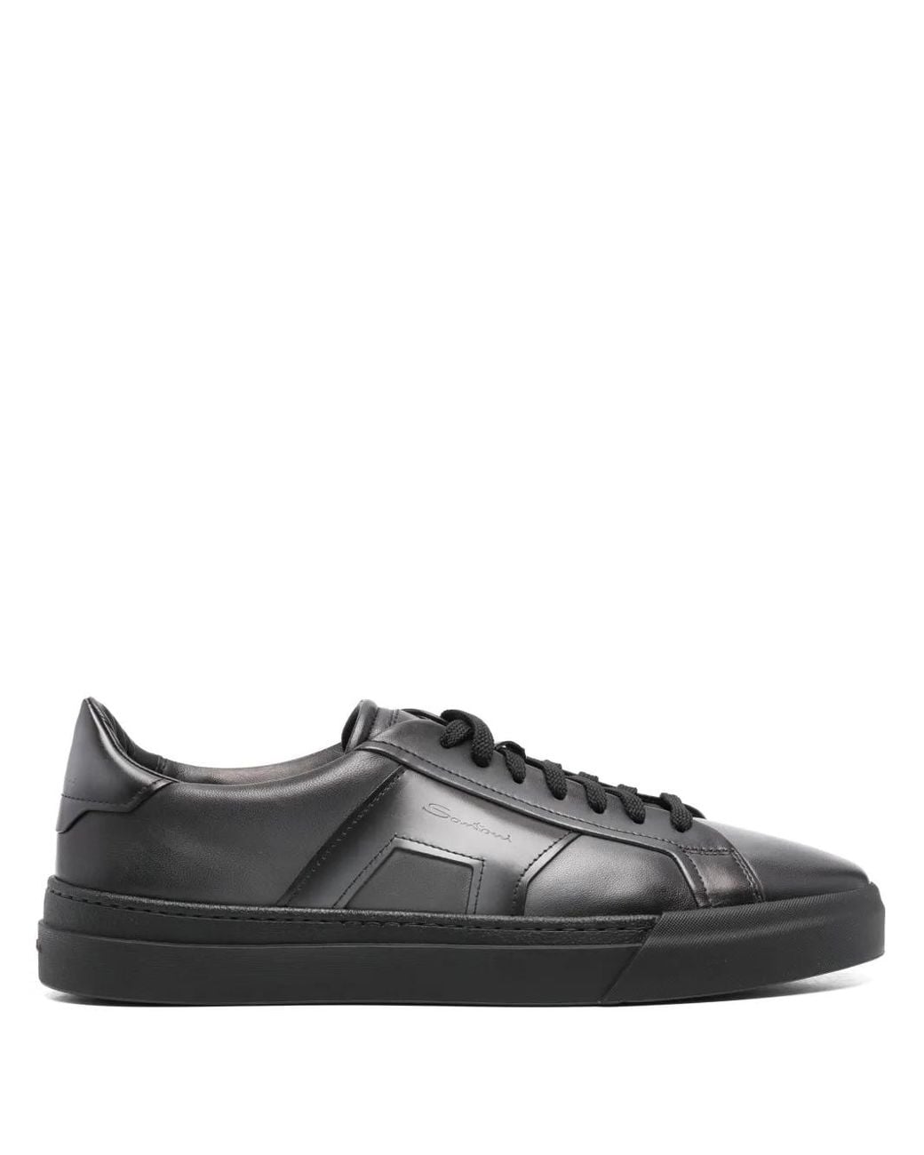 Baskets Double Buckle Santoni pour homme en coloris Black