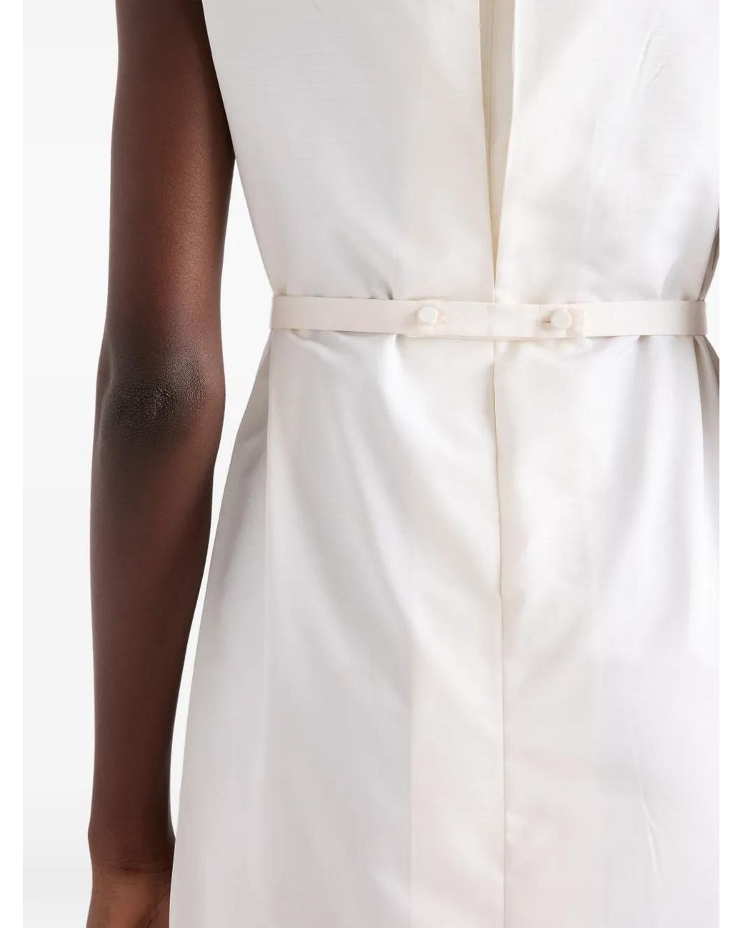 Prada White Faille Dress