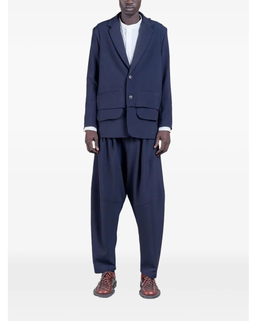 Henrik Vibskov Blue Blazer Ants for men