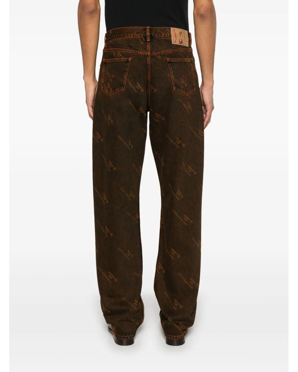Martine Rose Brown Relaxed Fit Jean for men