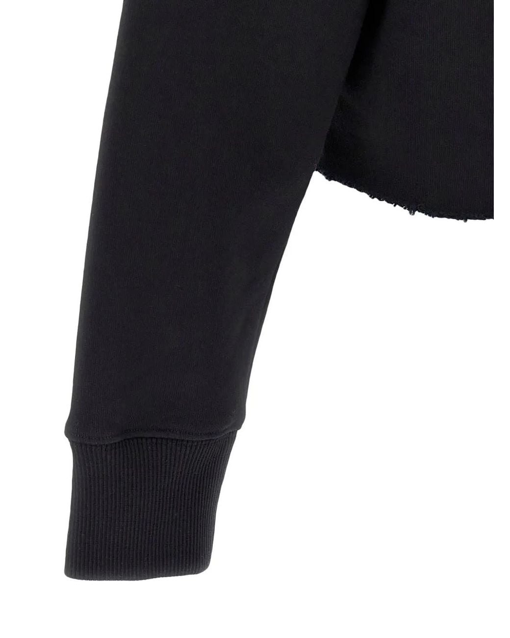 Givenchy Black Cropped Hoodie