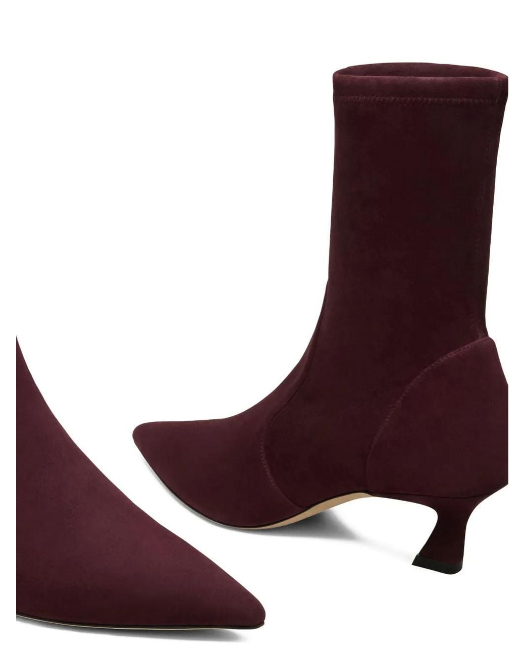 Stuart Weitzman Purple Vinnie Ankle Boots