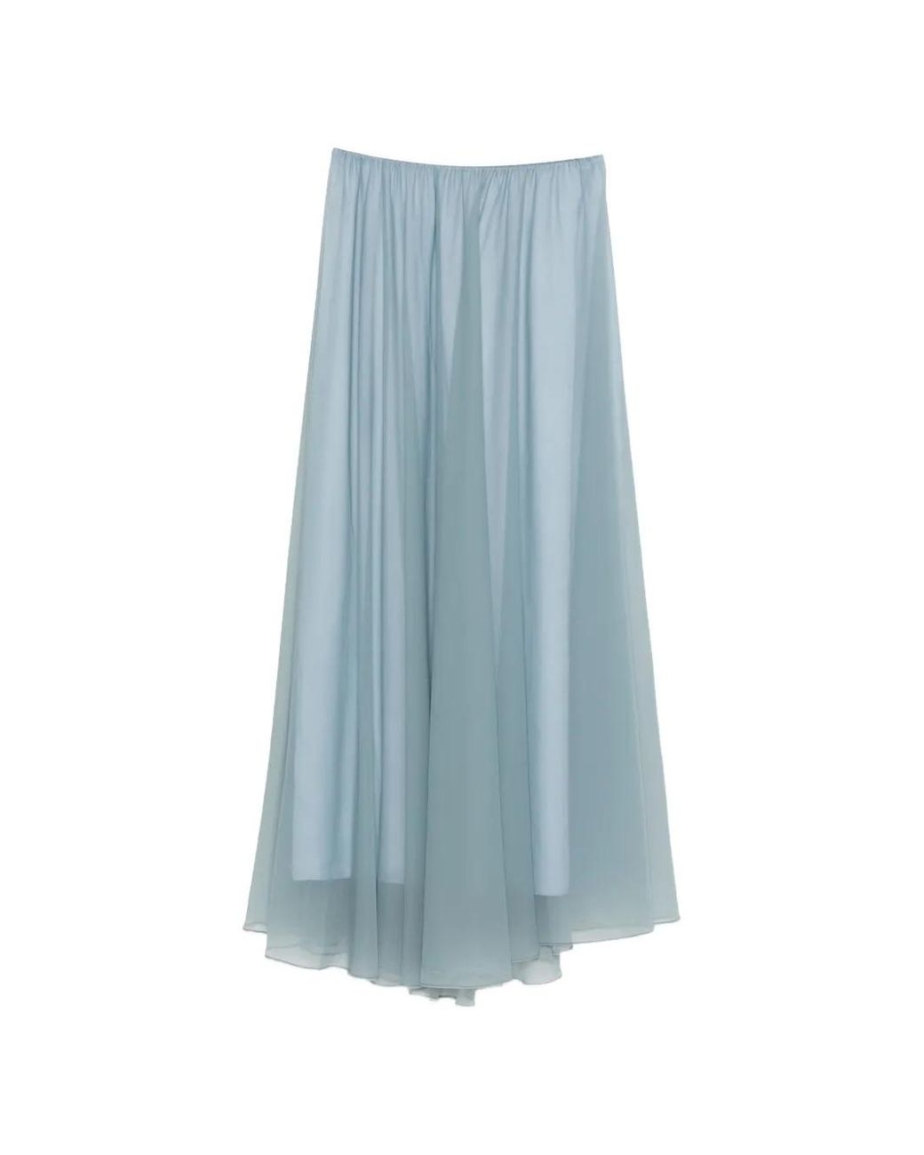 Forte_forte Blue Chiffon Long Skirt