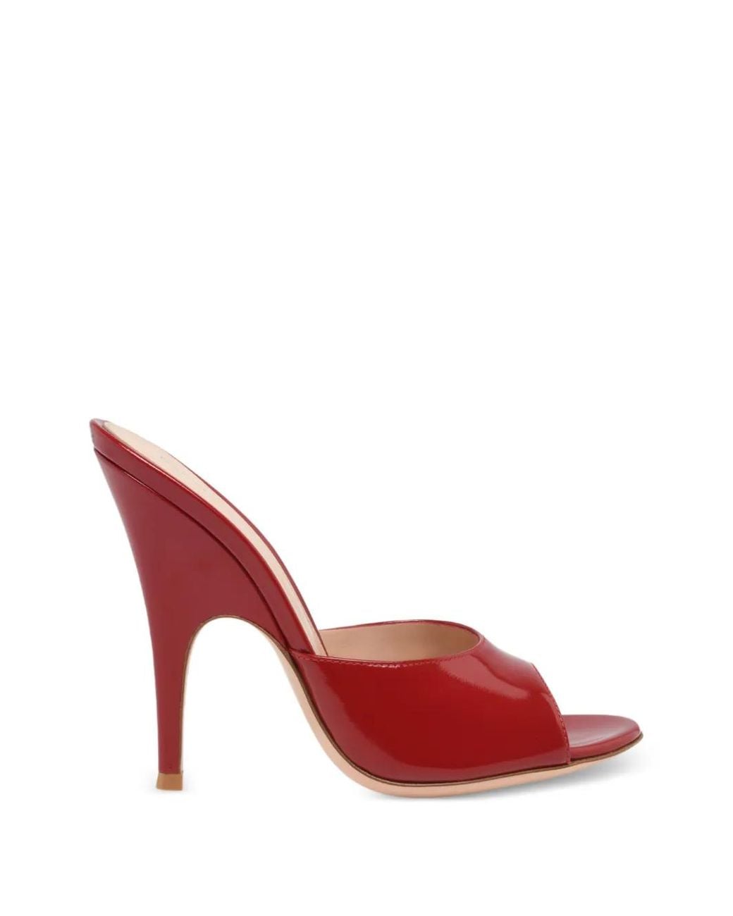 Gianvito Rossi Red Mules Sofia