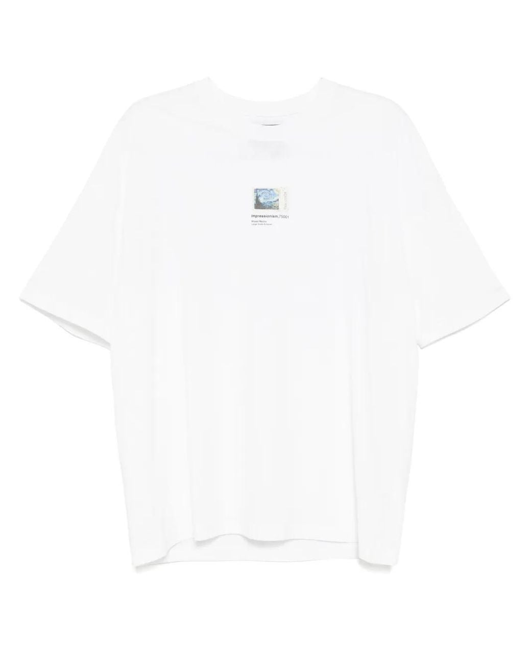 Musium Div. White Graphic-Print T-Shirt for men