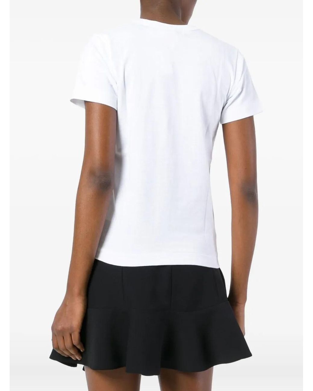 COMME DES GARÇONS PLAY White Heart-Print T-Shirt
