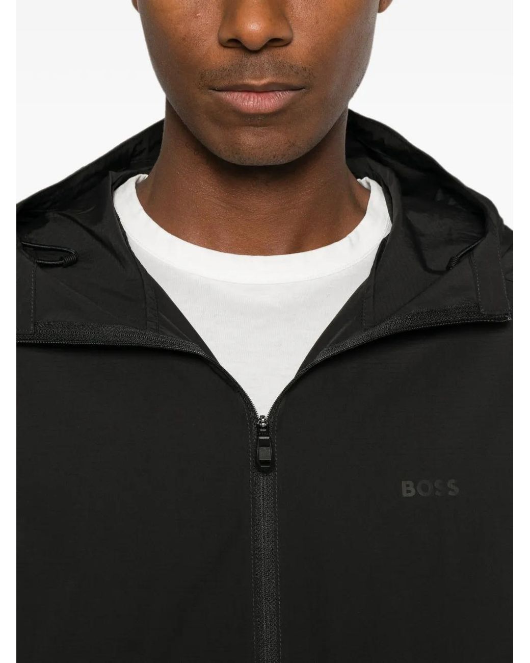 Boss Black Veste Zippée À Capuche for men