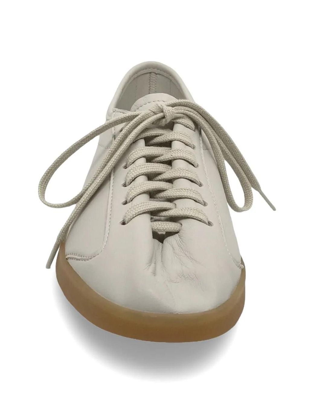 Henderson Gray Lace-Up Leather Sneakers