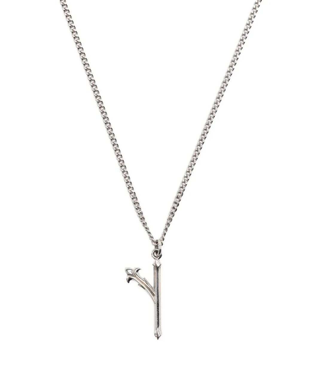 Emanuele Bicocchi Metallic Alphabet Pendant Necklace