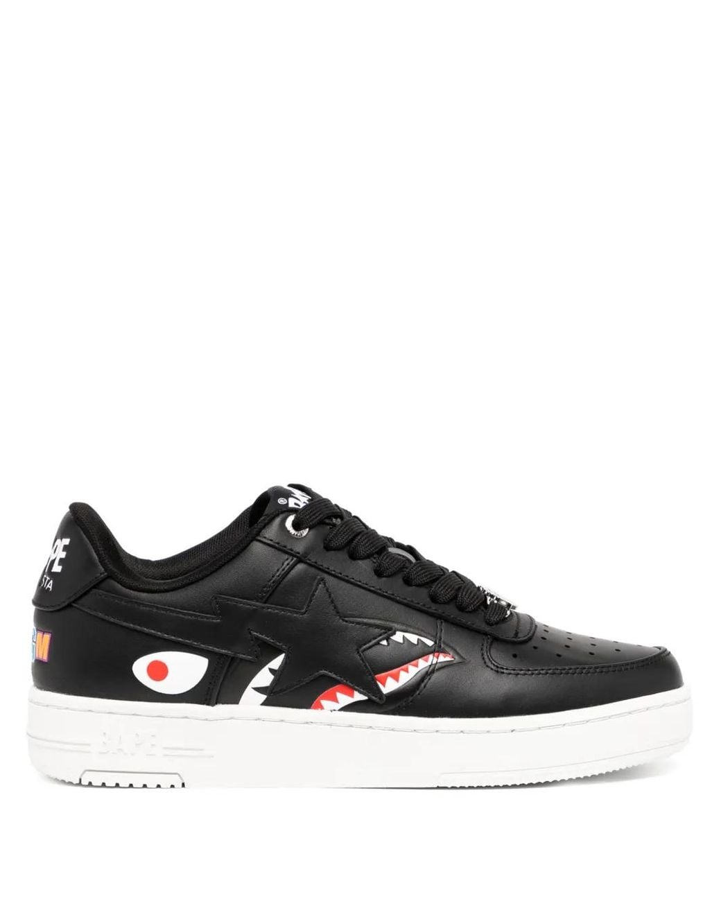 A Bathing Ape Black Sta Shark M2 Sneakers for men