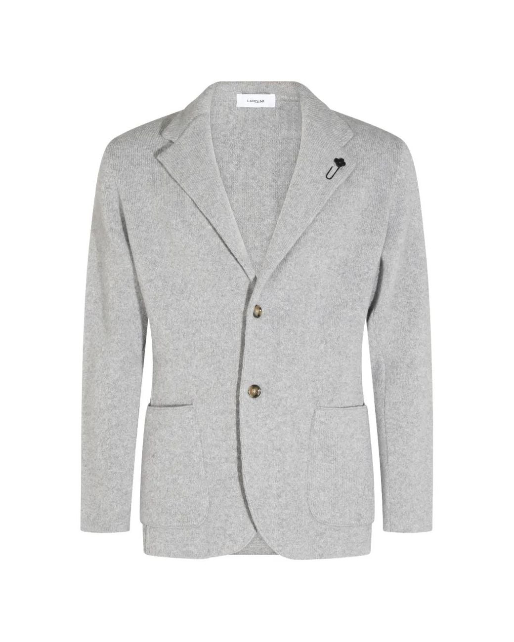 Lardini Gray Manteau En Cachemire for men