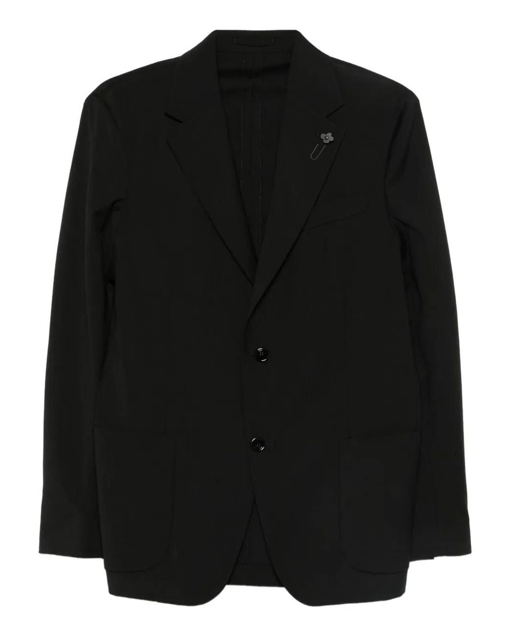 Lardini Black Single-Breasted Suit for men