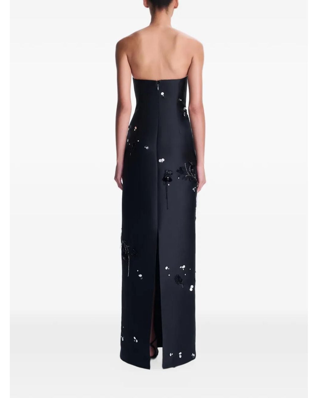 Jonathan Simkhai Black Zirelle Embellished Gown