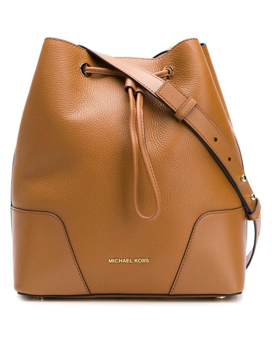 MICHAEL Michael Kors Cary Bucket Bag in Brown | Lyst Canada