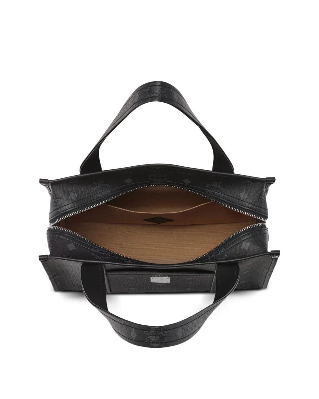 MCM Black Aren Visetos Tote Bag