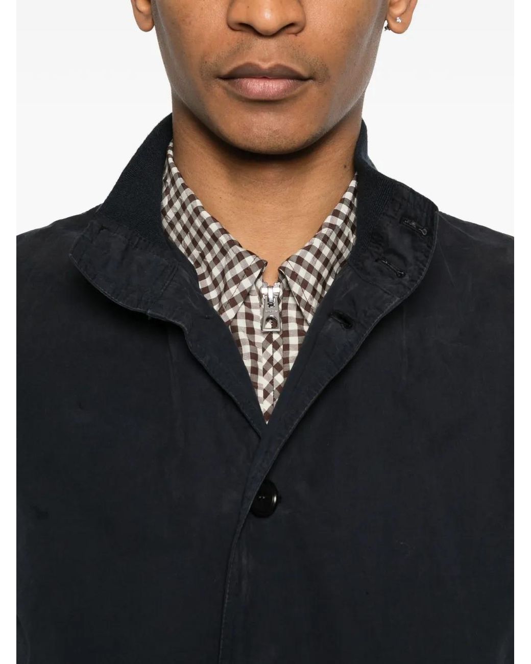 Aspesi Blue Front-Pocket Jacket for men