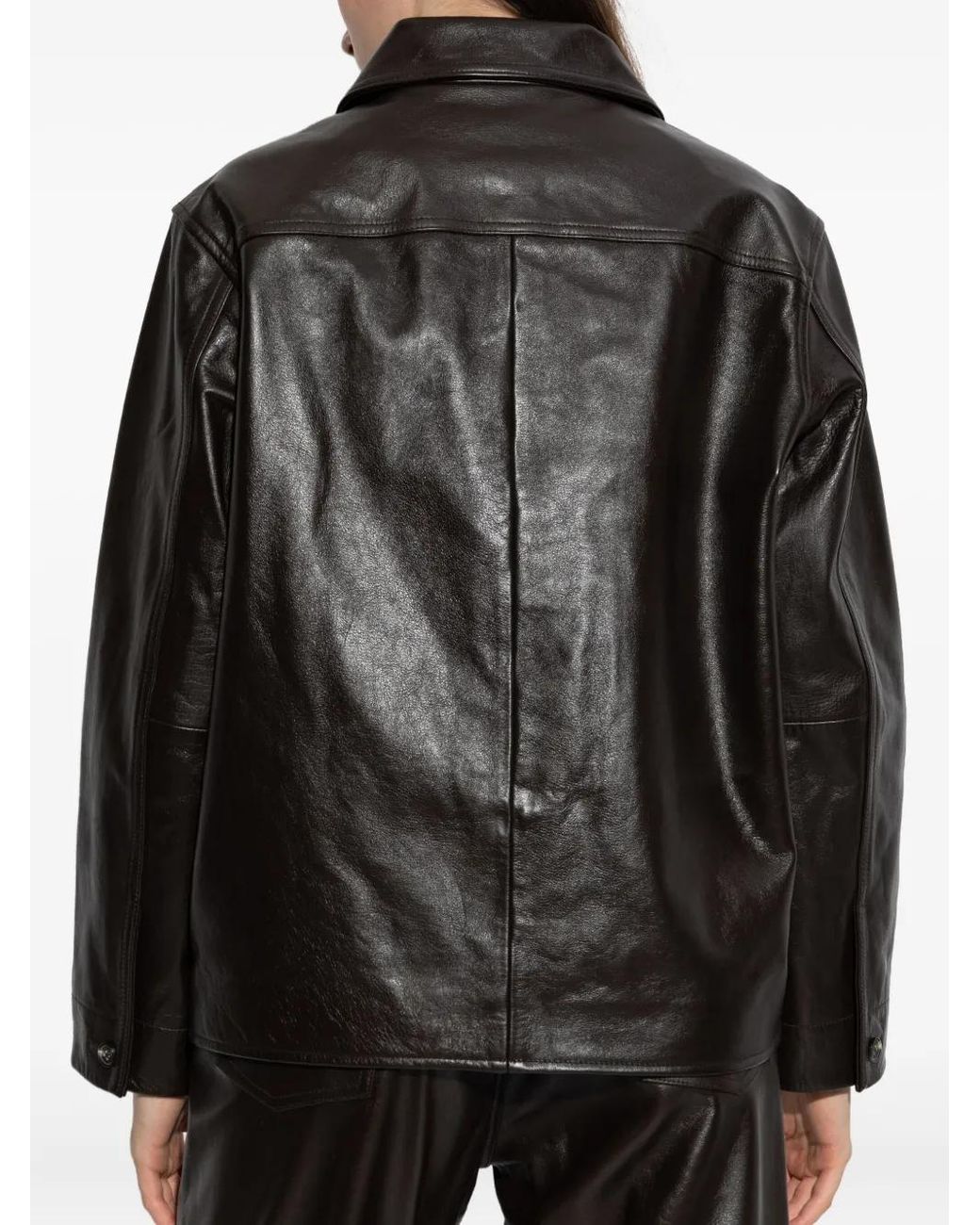 Rag & Bone Black Panelled Leather Jacket