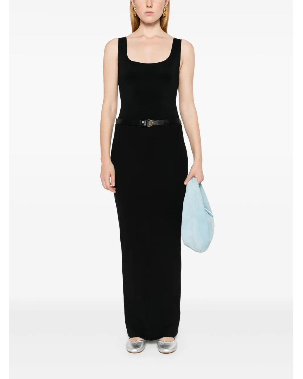 ÉTERNE Black Sleeveless Bodysuit