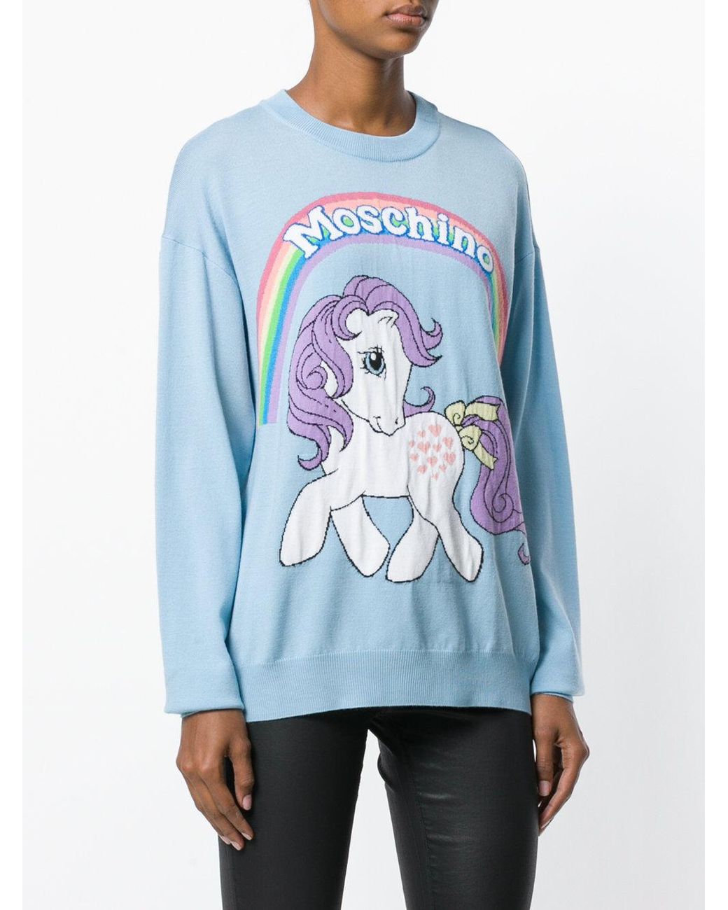 Moschino blue jumper hot sale
