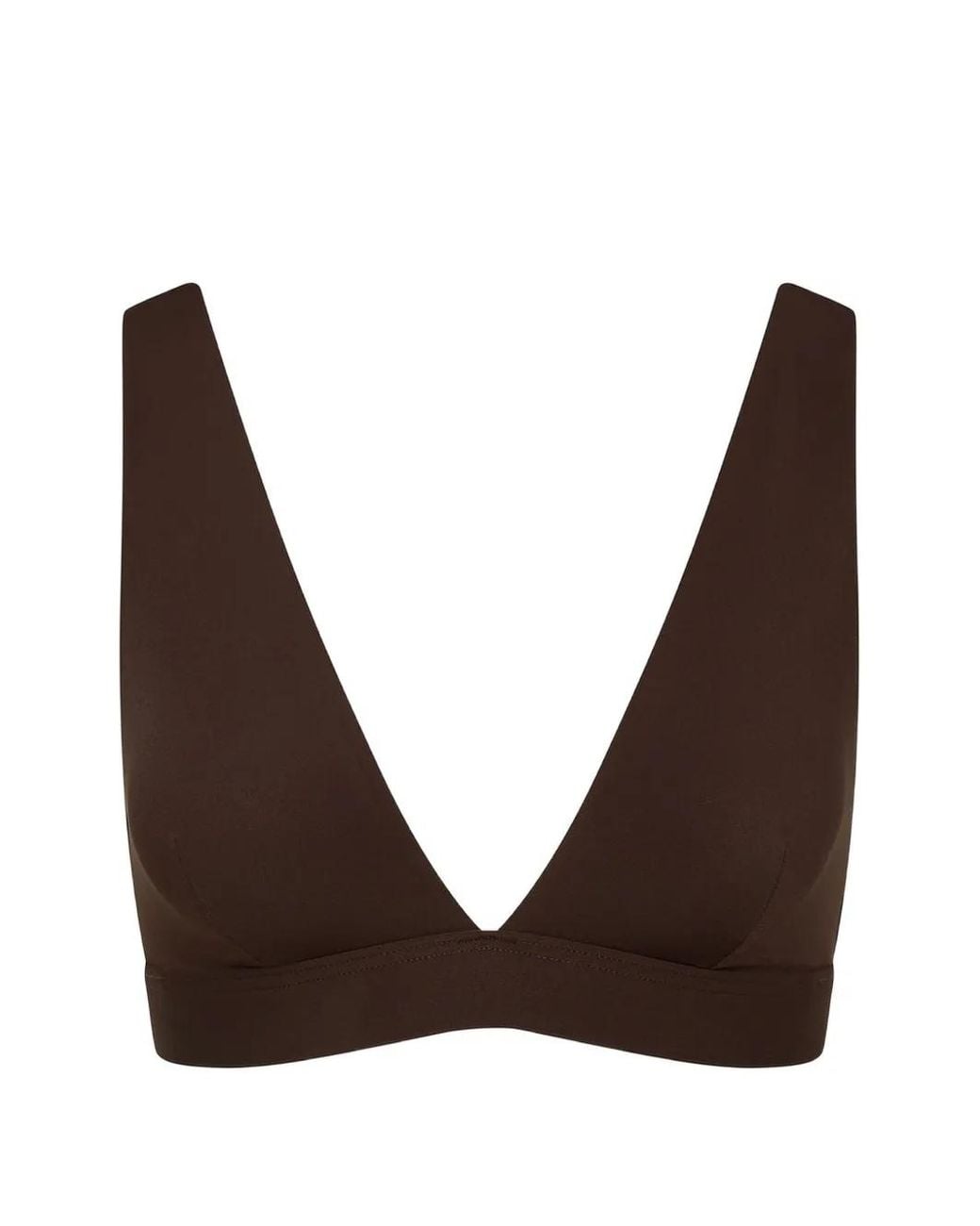 Bondi Born Brown Lya Plunge-Neck Bikini Top
