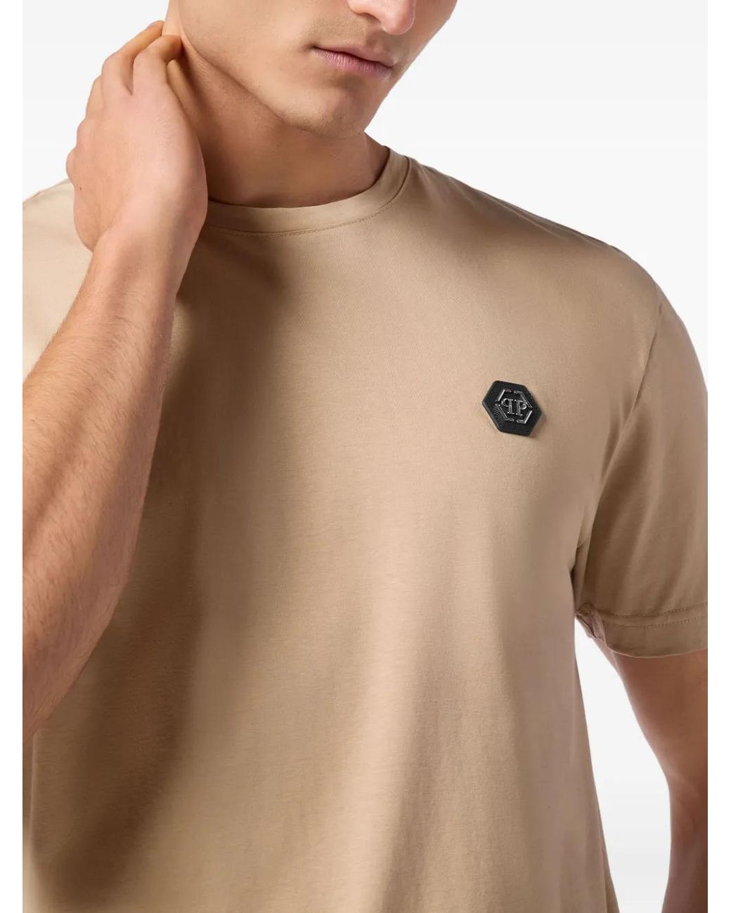 Philipp Plein Natural Basic T-Shirt for men