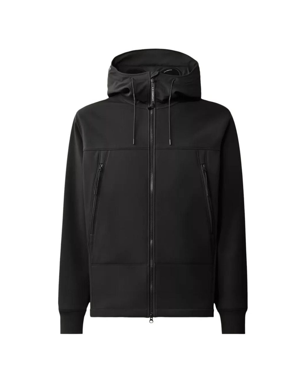 C P Company Black C.P. Shell-R Google Jacket for men