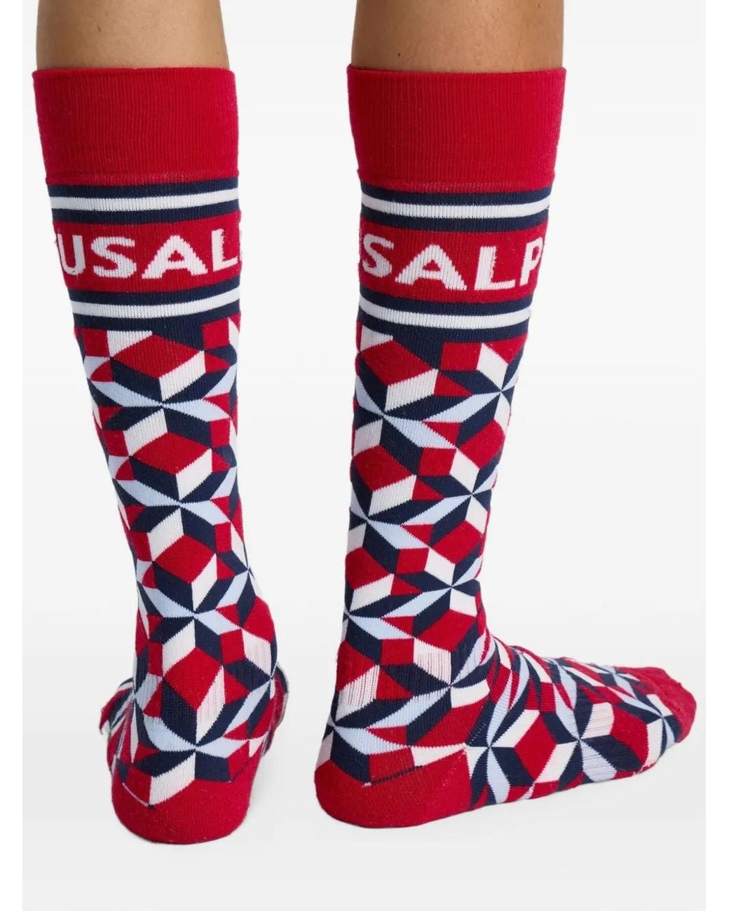 Fusalp Red Flocon Ski Socks