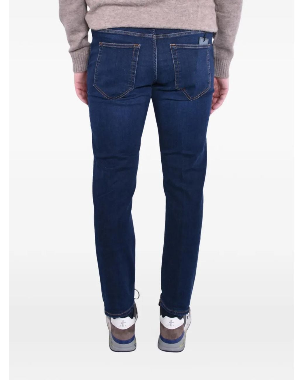 Re-hash Blue Five-Pocket Jeans for men
