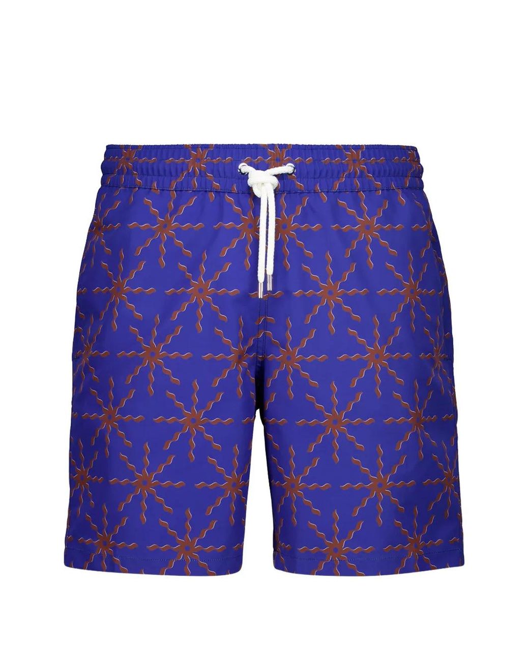 Frescobol Carioca Blue Santos Board O Sol Swim Shorts for men