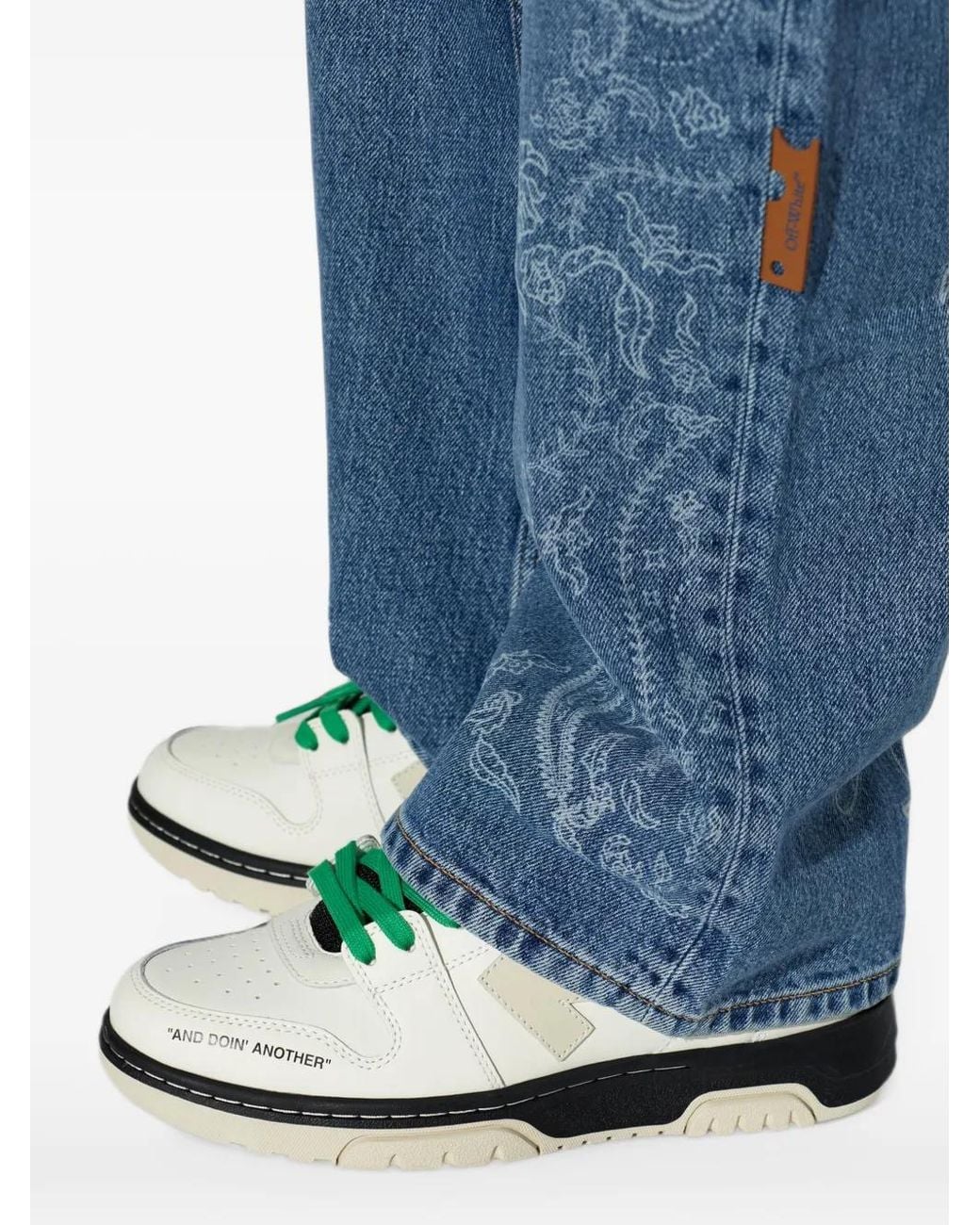 Off-White c/o Virgil Abloh Green Out Of Office Miles Davis Sneakers