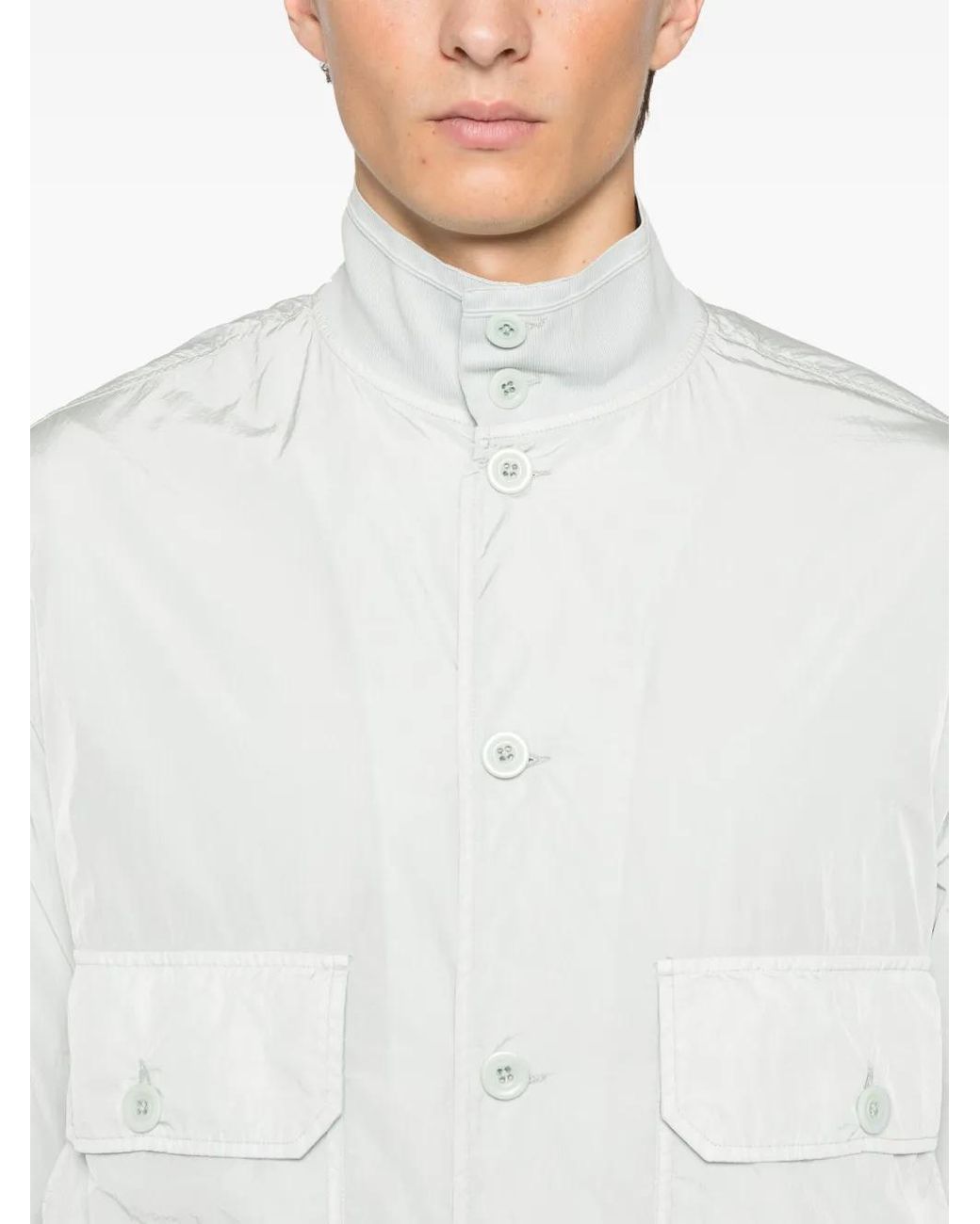 C P Company White C.P. Company Chrome-R Jacket for men