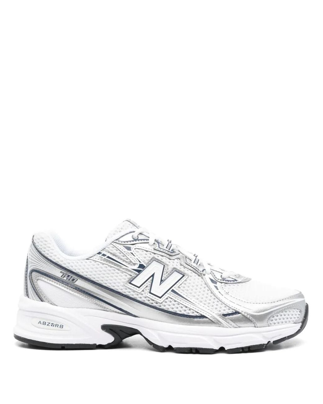 New Balance White 740 Sneakers