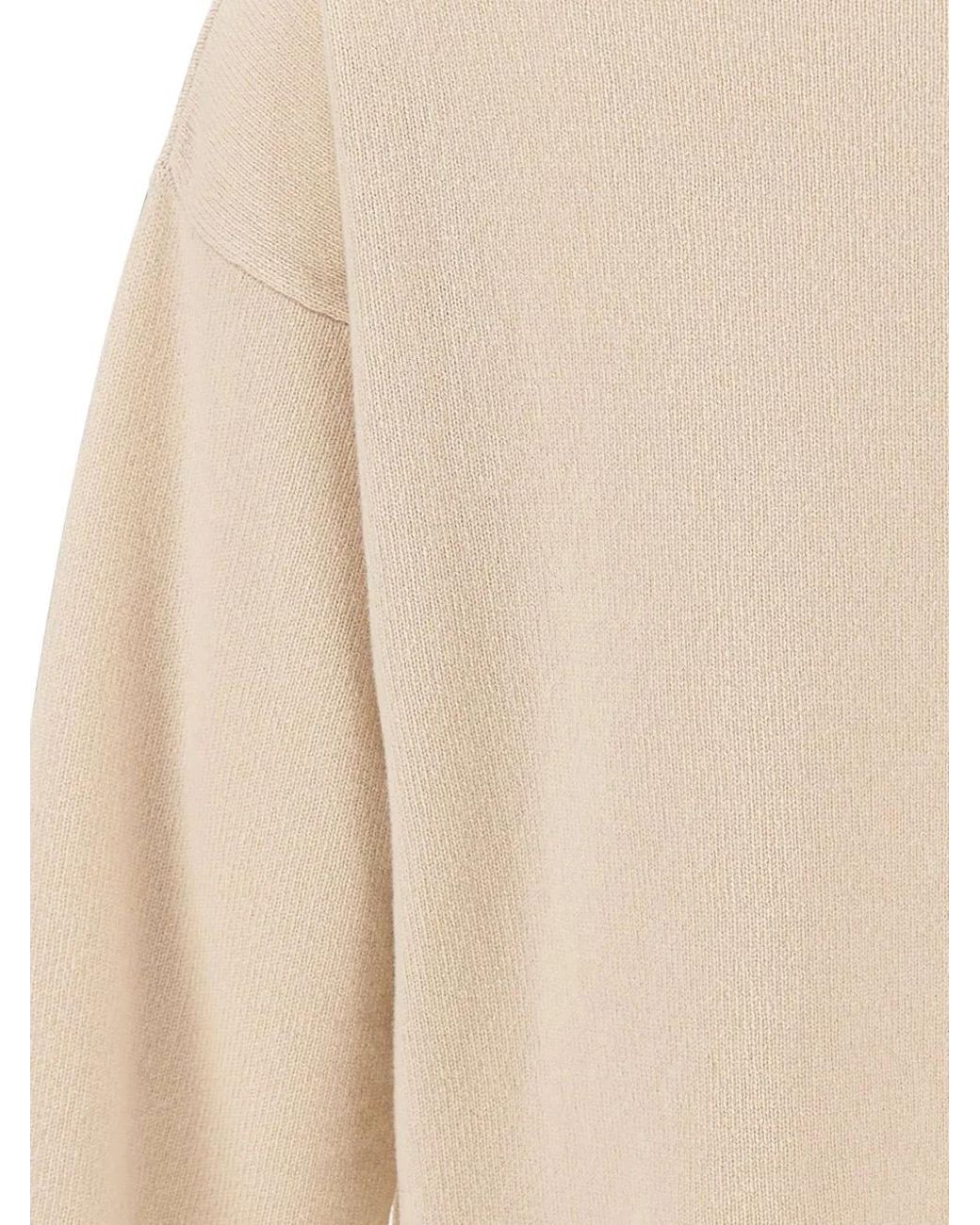 Kangra Natural Button-Sleeve Sweater