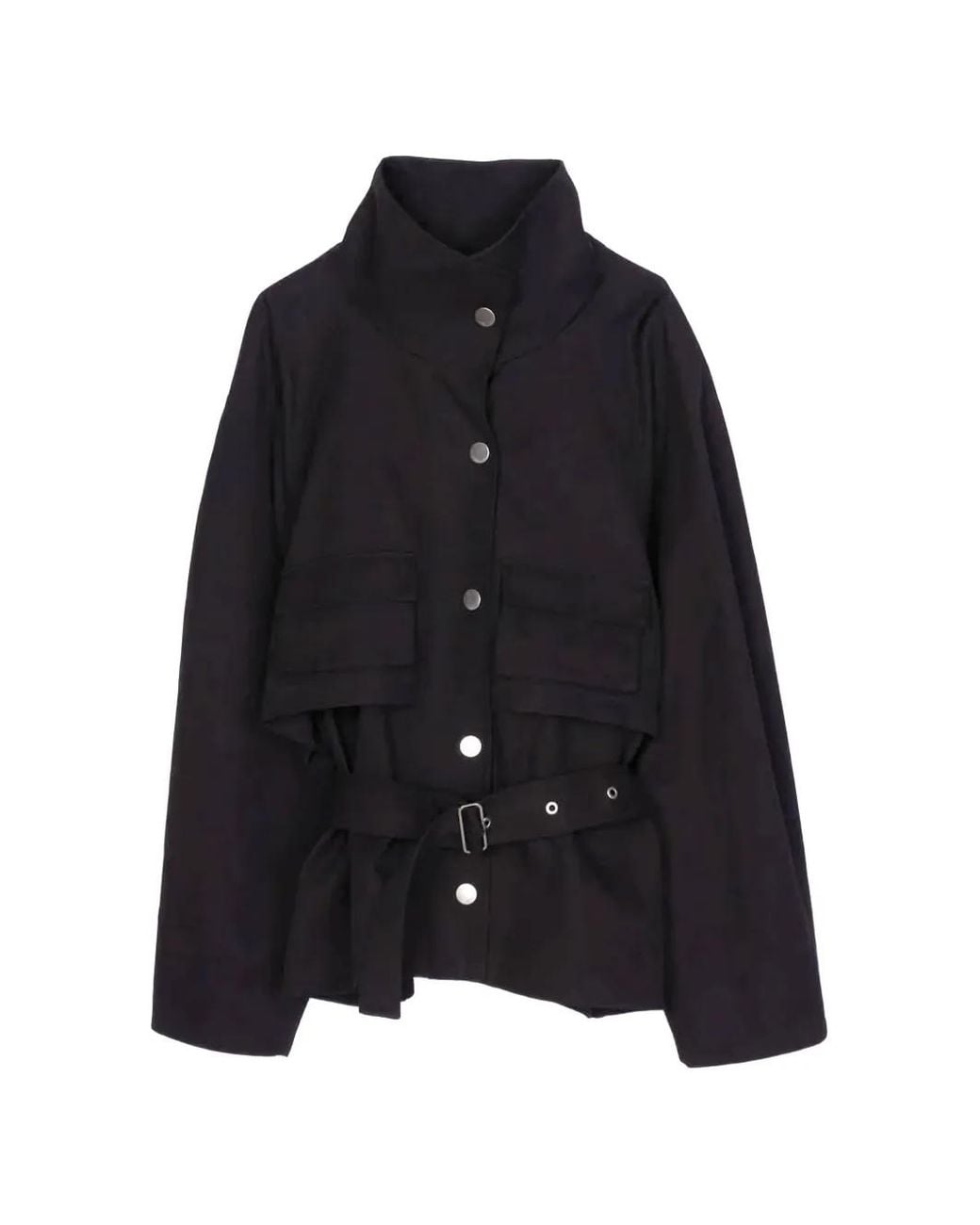 3.1 Phillip Lim Black Belted Pocket Jacket