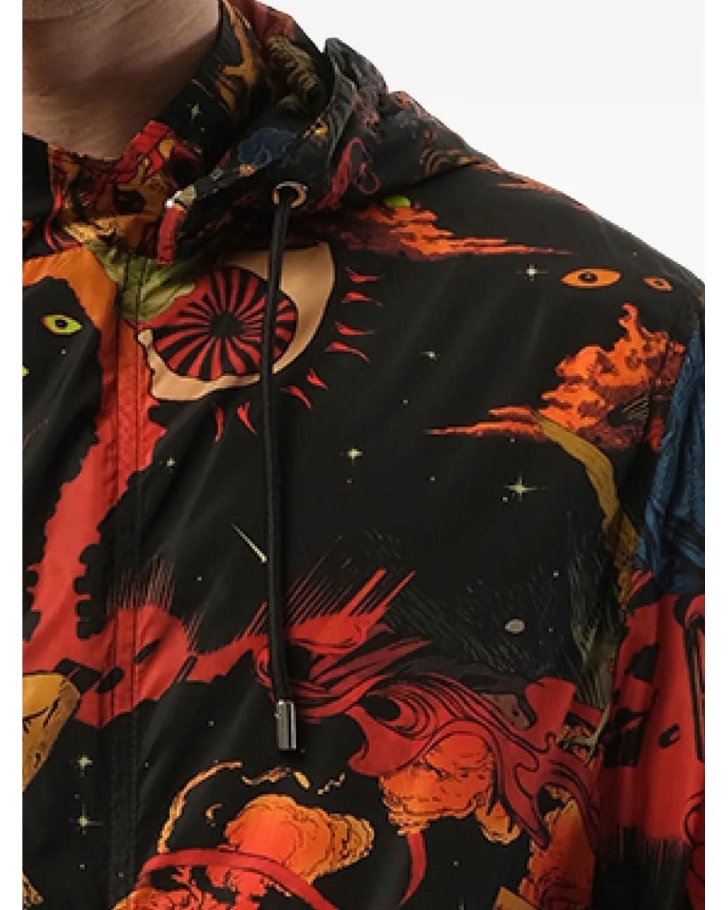 Givenchy Red Underworld Graphic-Print Parka for men