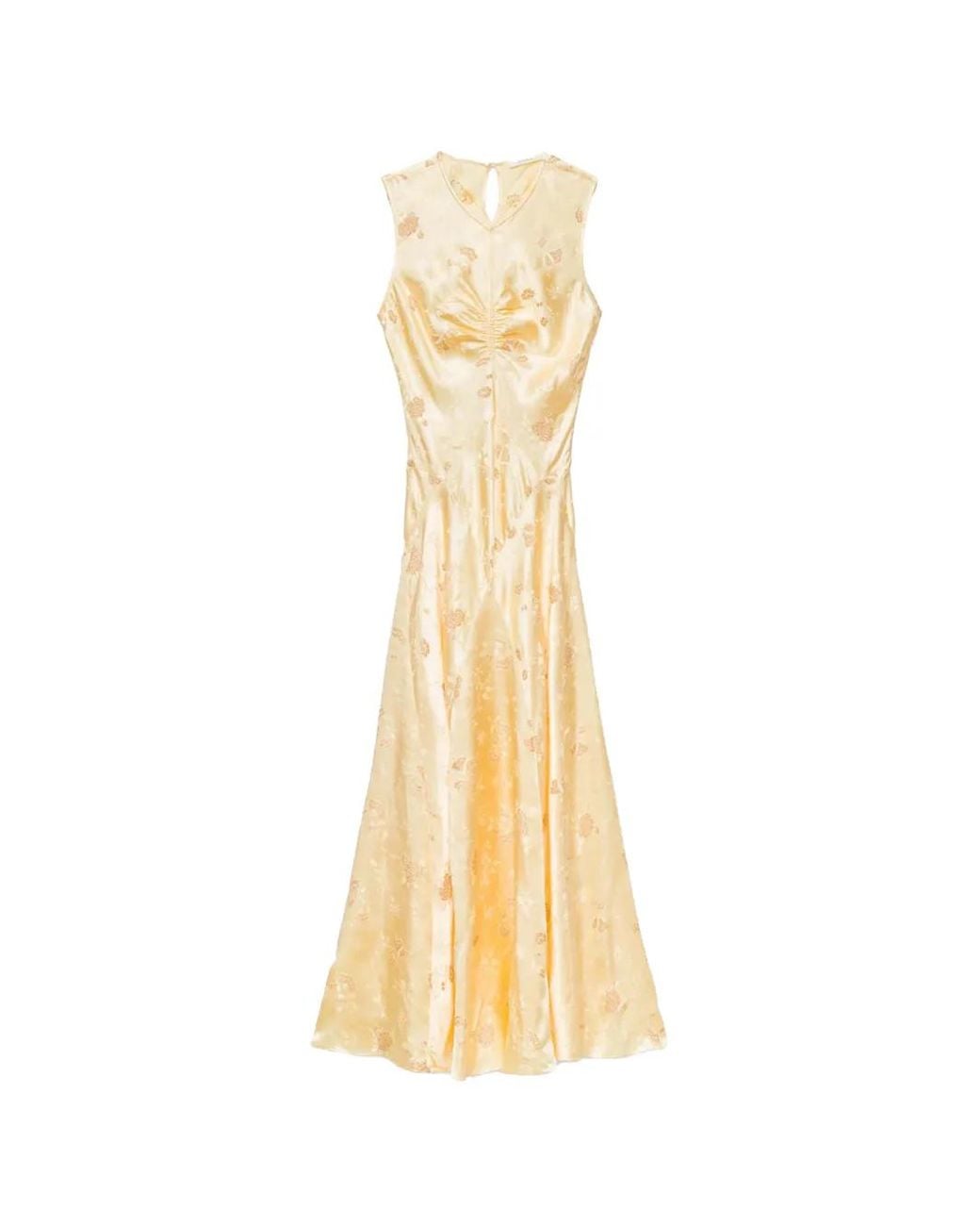 Doen Metallic Ginette Floral-Jacquard Maxi Dress