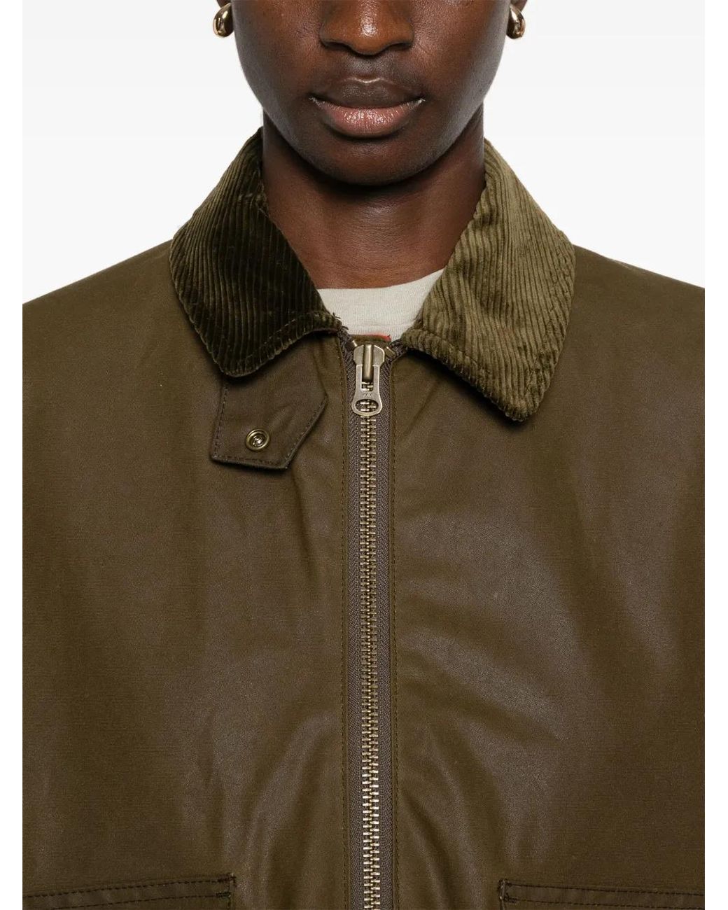Filson Brown Corduroy-Collar Jacket